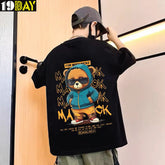 Modern Kids T-Shirt with Drop Shoulder – Oversized Cut and Durable Fabric